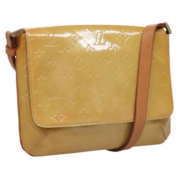 LOUIS VUITTON Monogram Vernis Thompson Street Bag Beige M91301 LV Auth BD879 - Picture 1 of 16